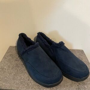 New Comfortview Dandie clogs blue faux suede size 8.5